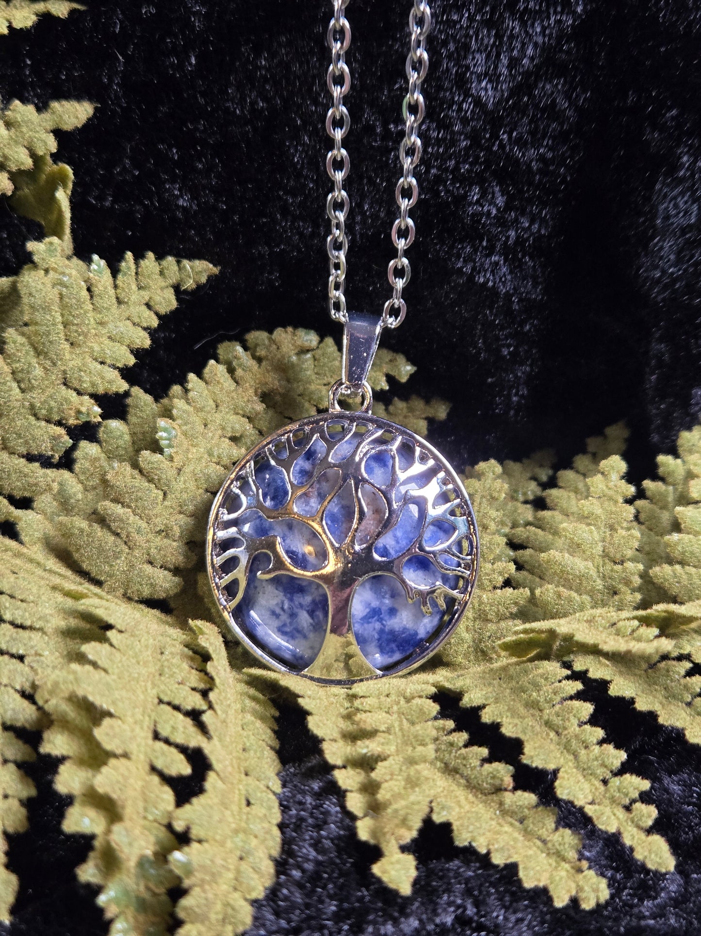 Sodalite Tree of Life Necklace