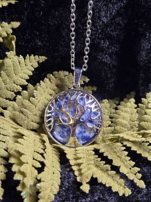 Sodalite Tree of Life Necklace