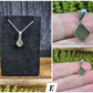 Moldavite Necklaces (with silver chain)