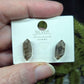 Herkimer Diamond (w/Carbon inclusions) Stud Earrings