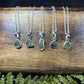 Moldavite Necklaces (with silver chain)