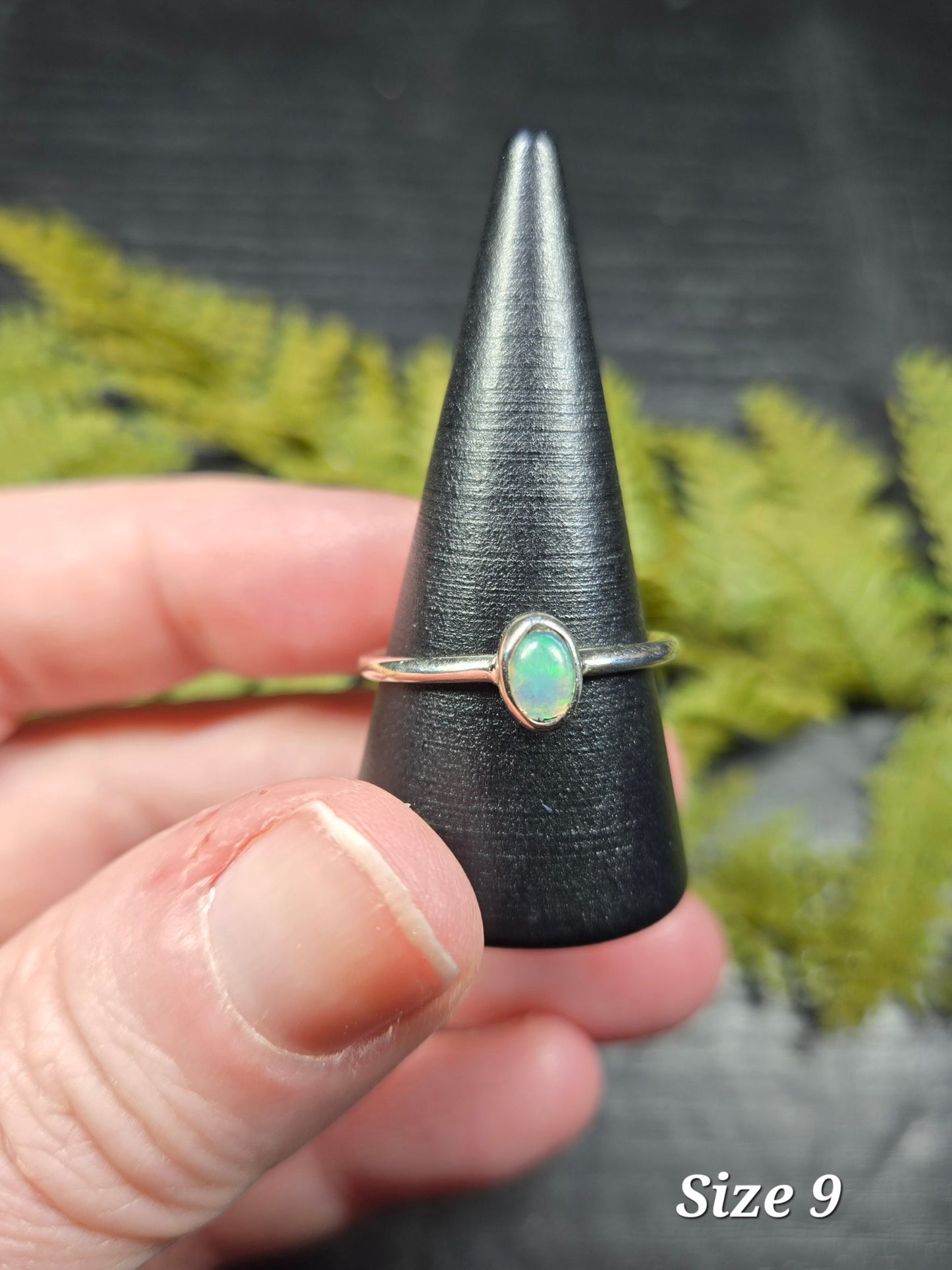 Ethiopian Opal Sterling Silver Rings (sized)