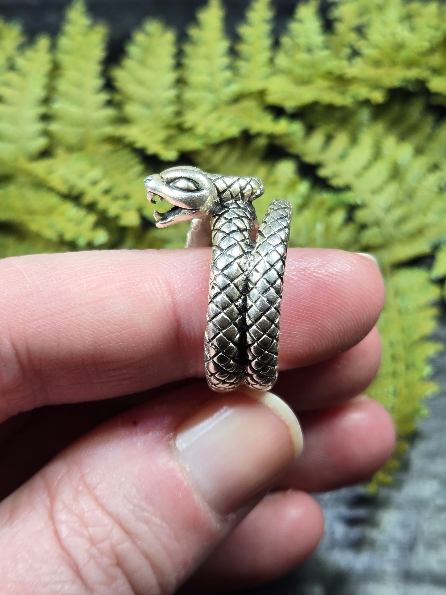 Sterling Silver Snake Ring