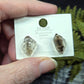 Herkimer Diamond (w/Carbon inclusions) Stud Earrings