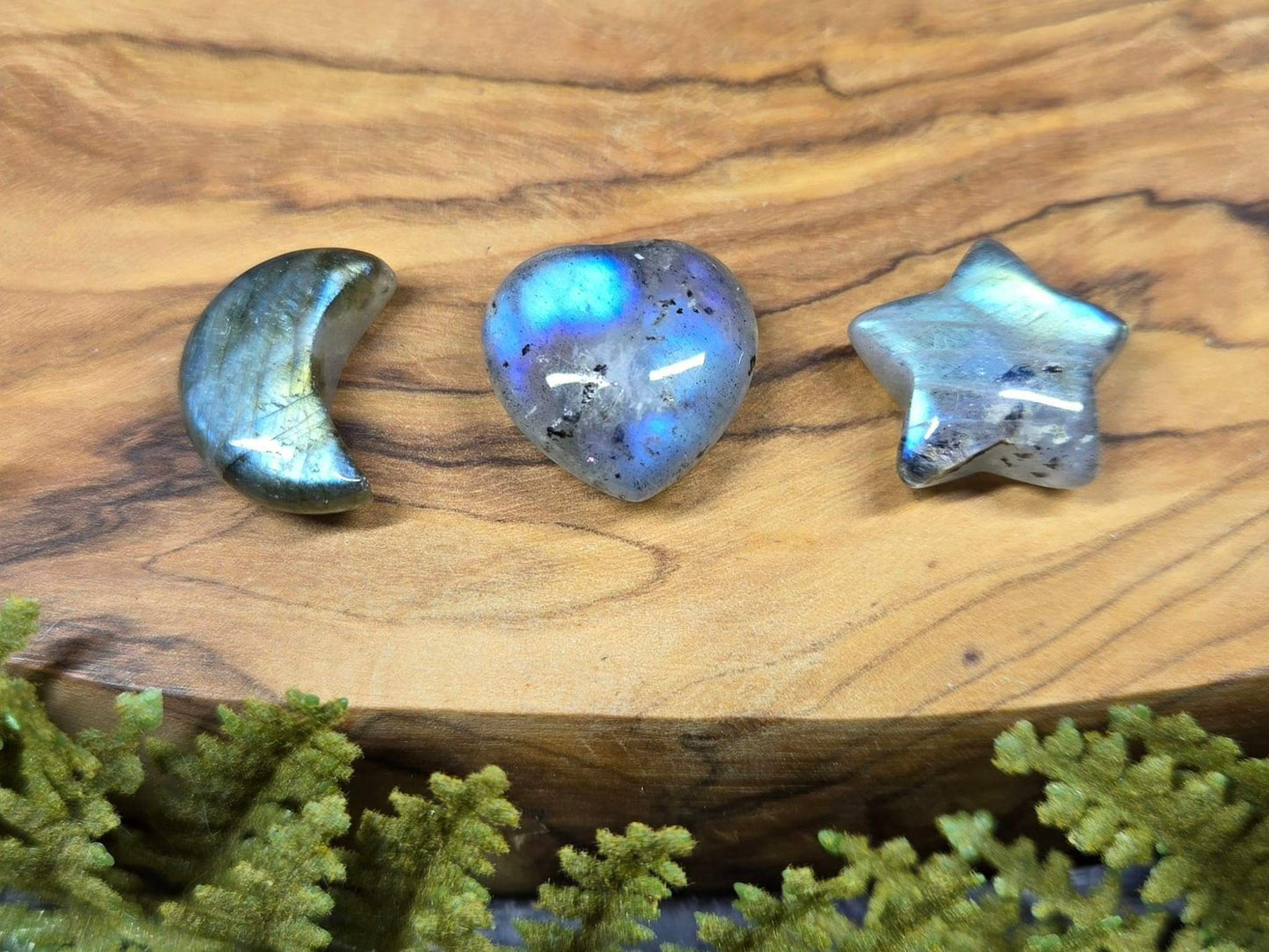 Labradorite Mini Moon, Heart or Star