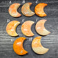 Fossil Coral Crescent Moons
