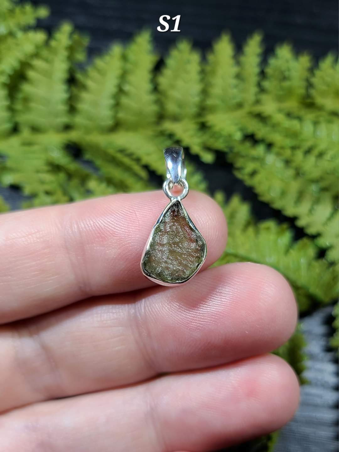 Moldavite Necklaces (with braided cord)