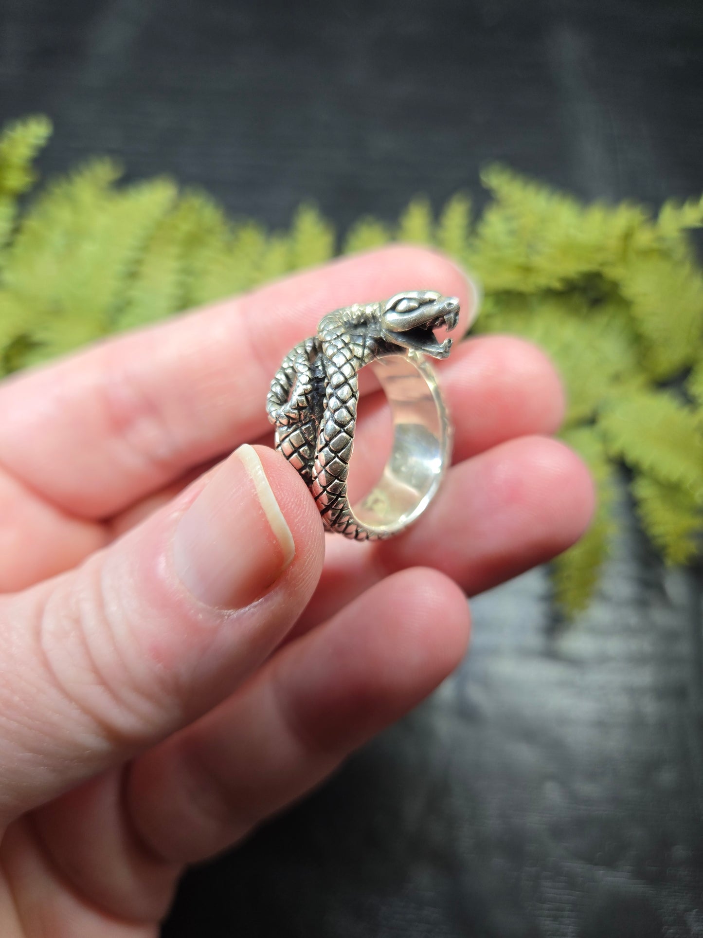 Sterling Silver Snake Ring