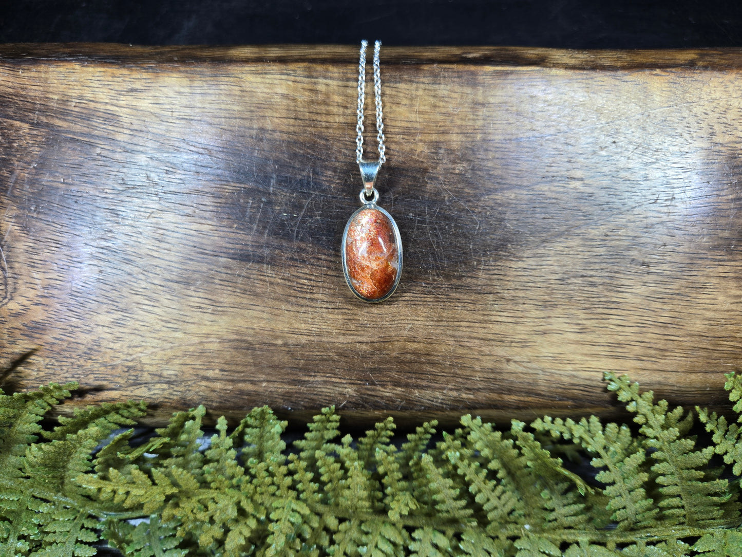 Sunstone Sterling Silver Necklace