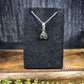Moldavite Necklaces (with silver chain)