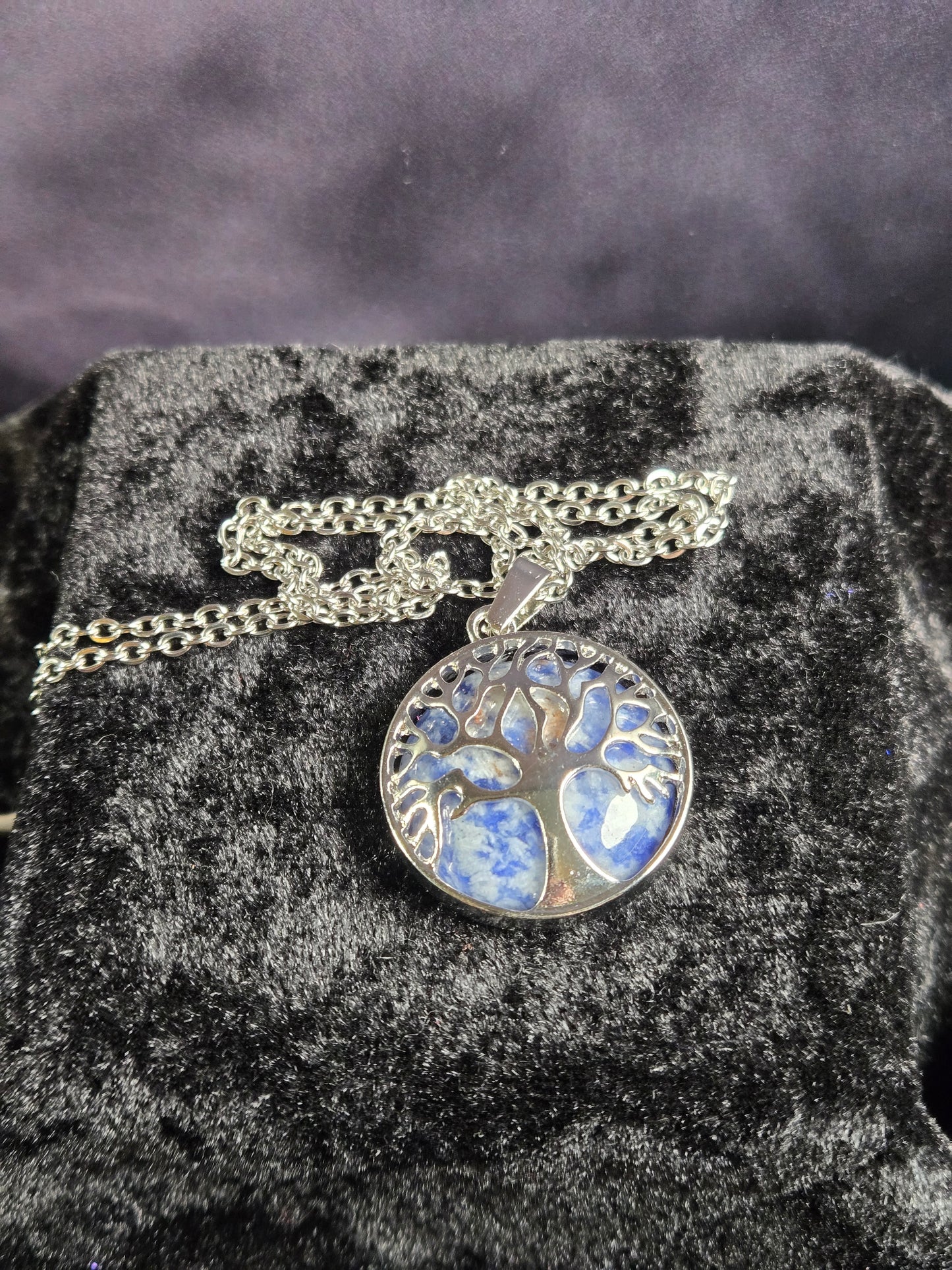 Sodalite Tree of Life Necklace