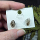 Herkimer Diamond (w/Carbon inclusions) Stud Earrings