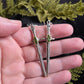 Starborn Sword & Peridot Statement earrings | Sterling Silver