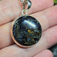 Pietersite Sterling Silver Necklace (round)