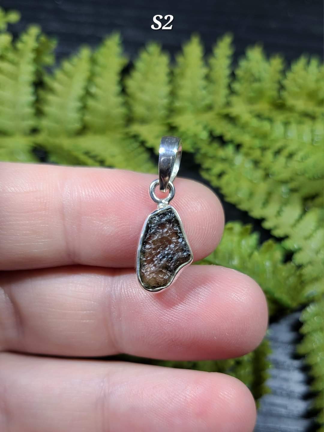 Moldavite Necklaces (with braided cord)