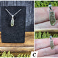 Moldavite Necklaces (with silver chain)