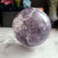 Lepidolite / Unicorn Stone Sphere | High quality, Smokey Quartz, Pink tourmaline, Blue Tourmaline inclusions, XL, Large