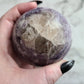 Lepidolite / Unicorn Stone Sphere | High quality, Smokey Quartz, Pink tourmaline, Blue Tourmaline inclusions, XL, Large