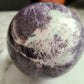 Lepidolite / Unicorn Stone Sphere | High quality, Smokey Quartz, Pink tourmaline, Blue Tourmaline inclusions, XL, Large