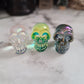 Aura crystal mini skull | 1 (one) 1" aura or titanium coated crystal skull, perfect for those that work with spirits!