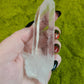 Lemurian Quartz wand with base group | Columbian quartz, Lemurian record keeper, Laser Quartz Wand, Crystal Wand, Crystal collection piece