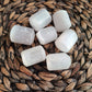Large Selenite Tumble | 1 EXTRA LARGE satin spar tumble, barrel shaped tumble, mini free form, selenite round, satin spar round