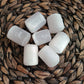 Large Selenite Tumble | 1 EXTRA LARGE satin spar tumble, barrel shaped tumble, mini free form, selenite round, satin spar round