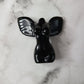 Winged Crystal Goddess Body | 1 (one) Large winged black obsidian crystal woman's body, Divine feminine Crystal woman's body