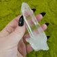 Lemurian Quartz wand with base group | Columbian quartz, Lemurian record keeper, Laser Quartz Wand, Crystal Wand, Crystal collection piece
