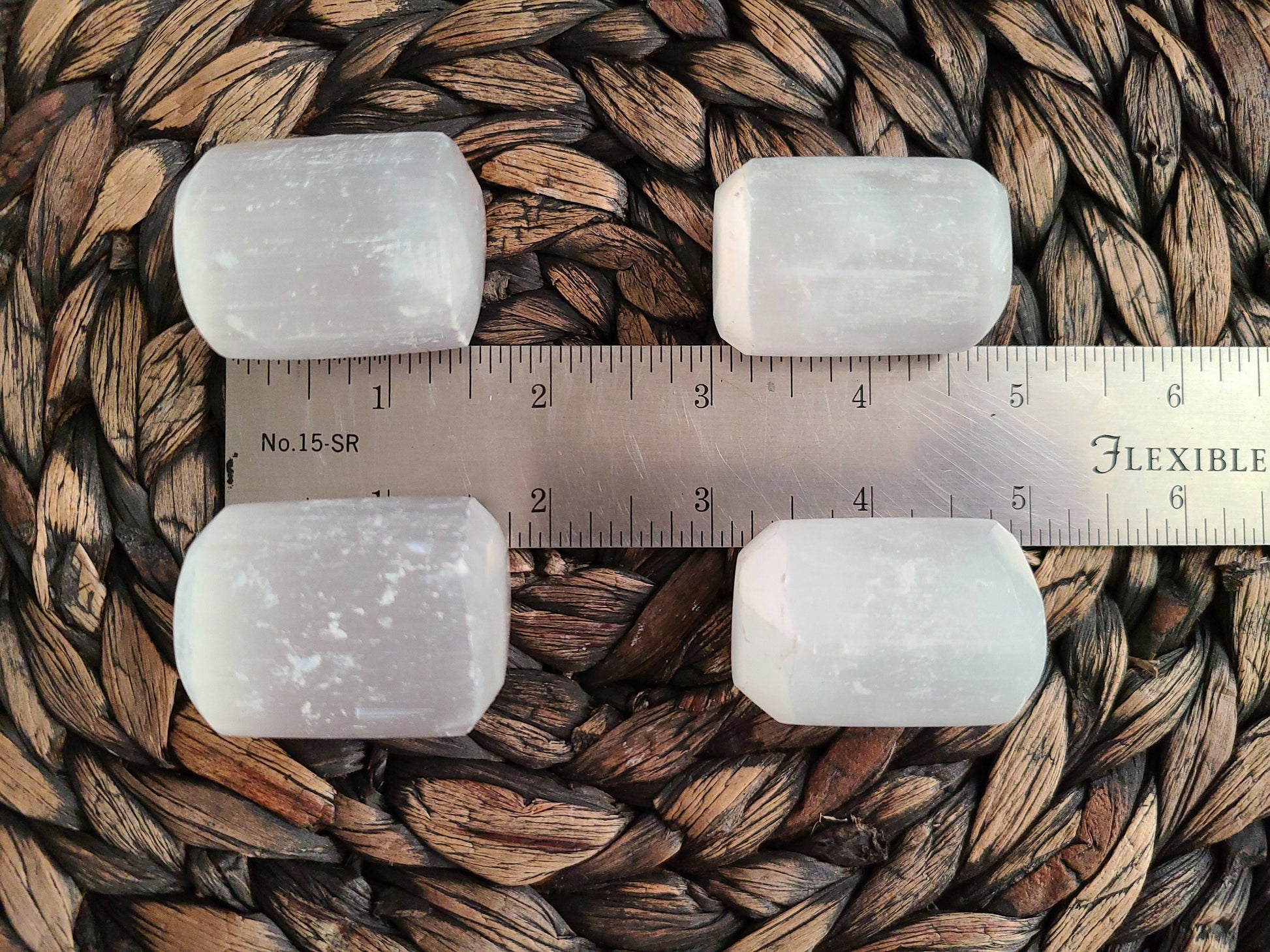 Large Selenite Tumble | 1 EXTRA LARGE satin spar tumble, barrel shaped tumble, mini free form, selenite round, satin spar round