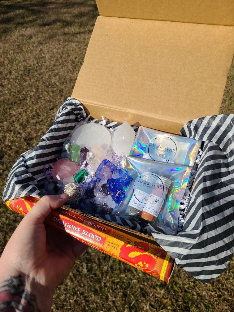 Mystery Box! | Witch mystery box, Mystery witch kit, Crystal mystery box, Perfect gift for witch or crystal collector