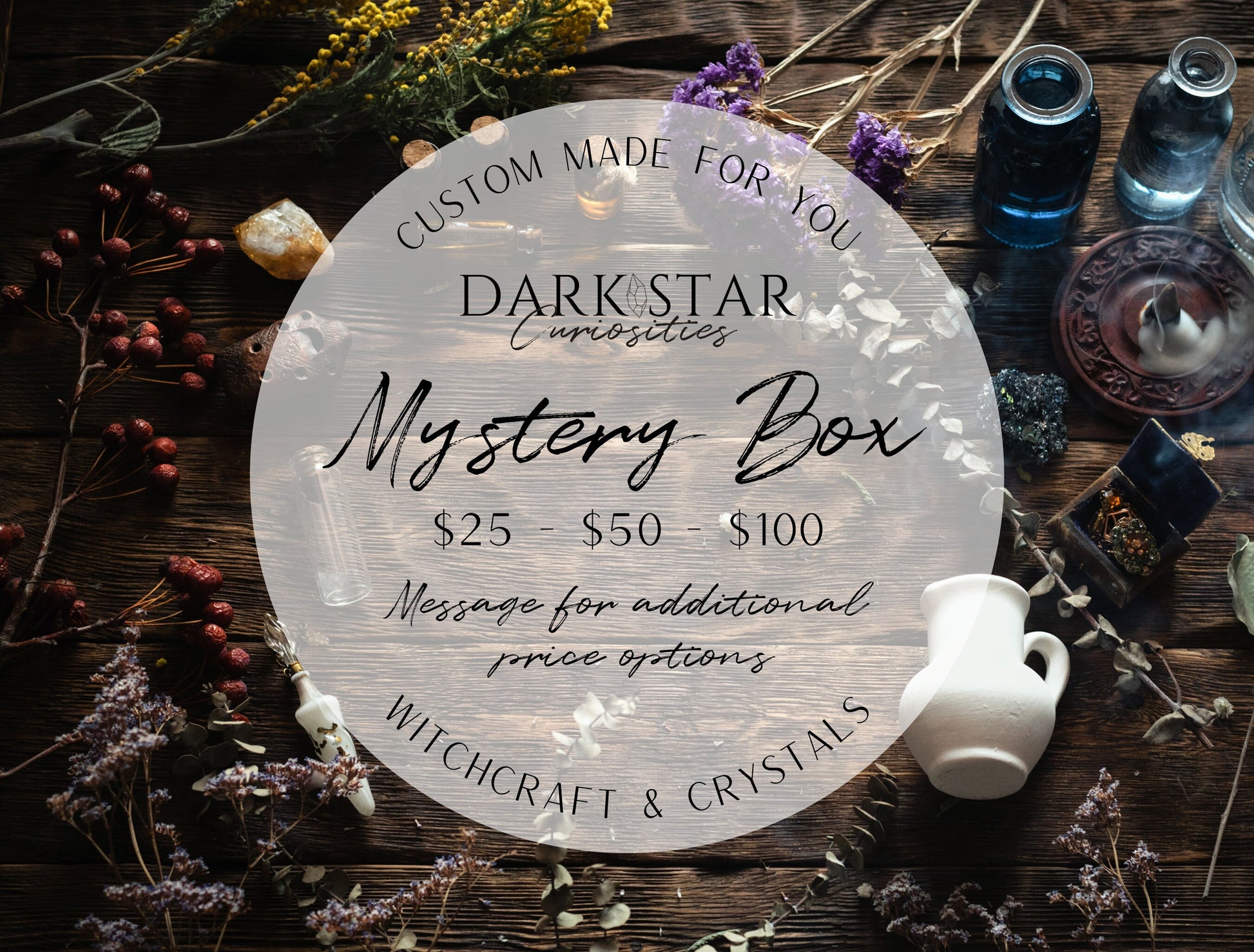 Mystery Box! | Witch mystery box, Mystery witch kit, Crystal mystery box, Perfect gift for witch or crystal collector