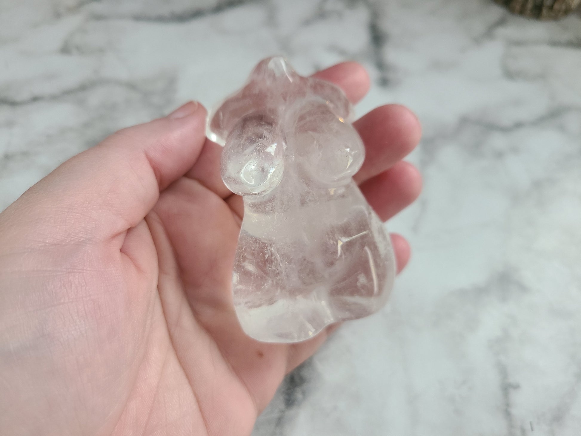 Plus size Clear Quartz Crystal Goddess Body| Ultra high quality, curvy, plus size, body positive, Divine feminine Crystal woman's body